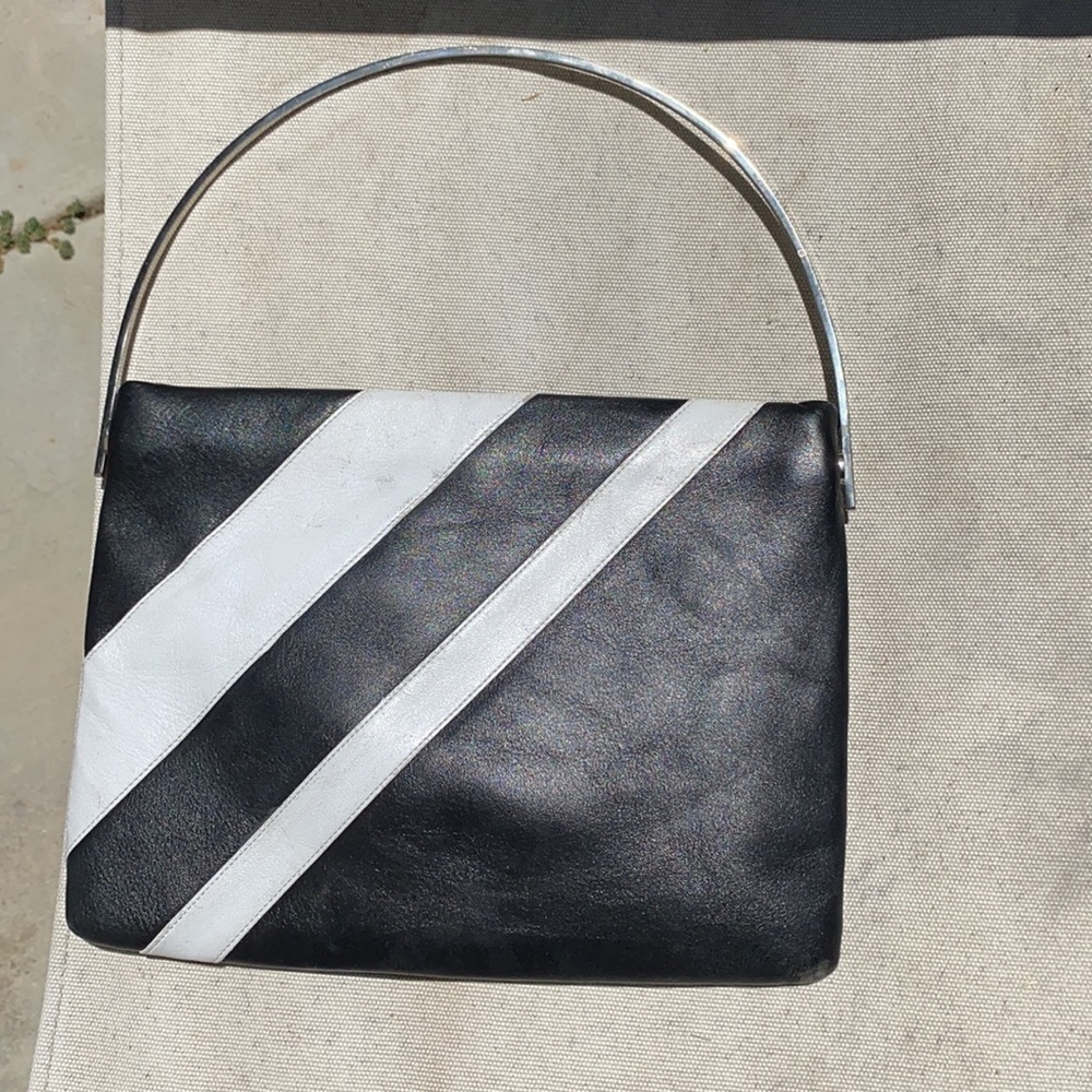 Armani Exchange Purse Handbag Leather Clutch Black